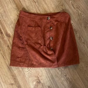 Shein corduroy skirt